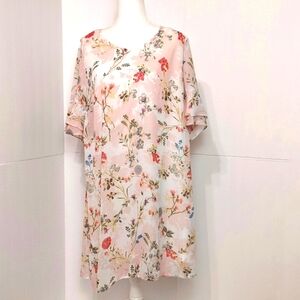 Women's 1X Plus Size Floral Dress-  Tacera